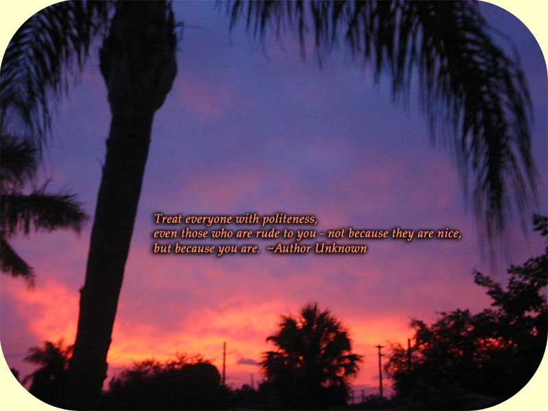 Purple and Orange Sunset over Hollywood Florida